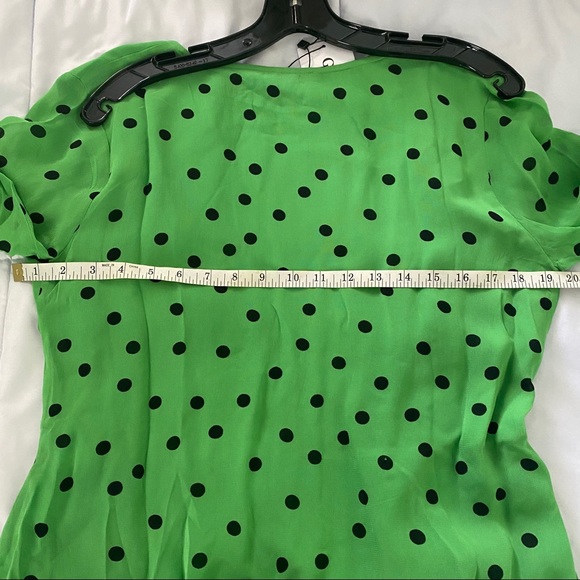 Ganni printed georgette wrap top - Picture 13 of 16